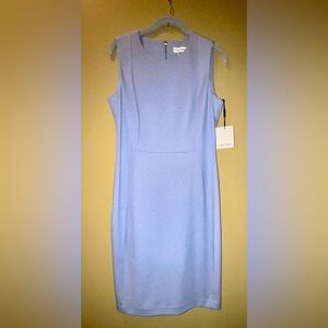 Blue sheath dress